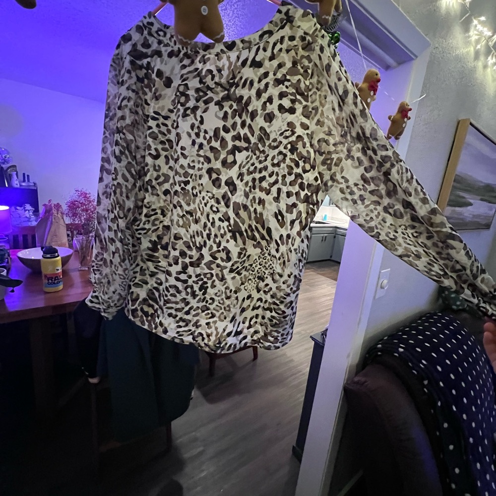 PerSeption Concept Animal Print Blouse